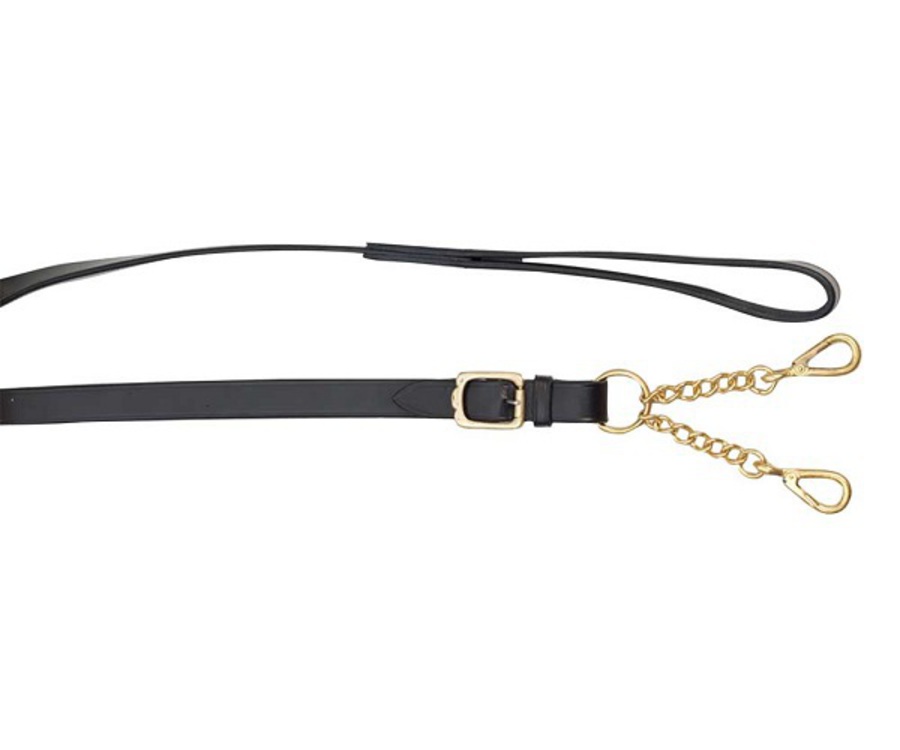 Zilco Aintree Leather Lead with Small Brass Walsall image 0